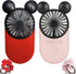 Cute Personal Mini Fan, Handheld & Portable USB Rechargeable Fan with Beautiful LED Light, 3 Adjustable Speeds, Portable Holder, for Indoor Or Out...