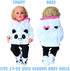 Reborn Baby Dolls Clothes 20 inch Outfit Accessories for 17-22 Inch Newborn Baby Doll Girl?Panda 4pcs Set ?...