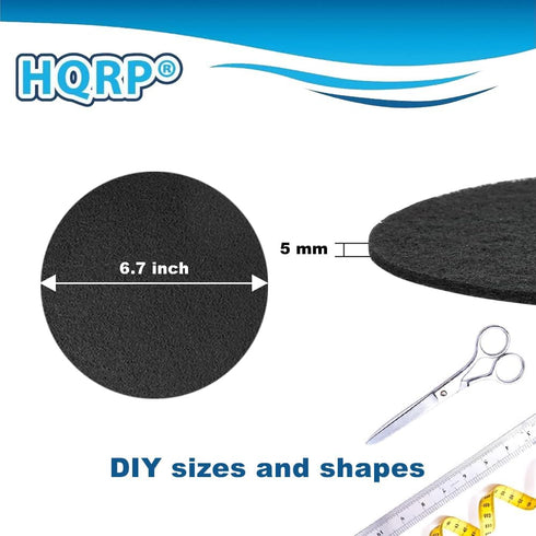 HQRP 6-Pack Charcoal Filters for Compost Bucket 6.7 Inch Round Compost Bin Filter for Kitchen Countertop Pail...