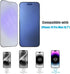 2-Pack Anti-Blue Light Matte Screen Protector for iPhone 14 Pro Max, Anti-Glare Blue Light Blocking Eye Protection Tempered Glass Film 6.7", Smoot...