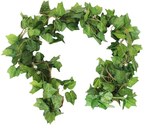 Elegant 38 Ft Autumn Artificial Grape Leaf Garland - 5 Strands, Highly Realistic Fall Decor for Weddings, Home, Parties, & Wall Display...
