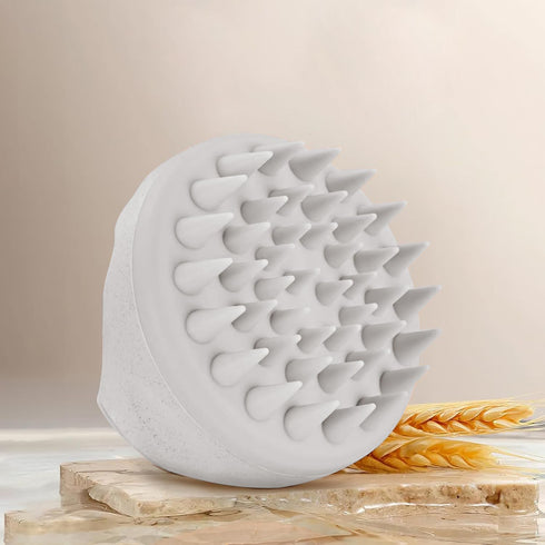 Scalp Massager Shampoo Brush, Scalp Scrubber with Soft Silicone Bristles, Scalp Exfoliator Brush with Soft Silicone, Soft Silicone Scalp Scrubber ...
