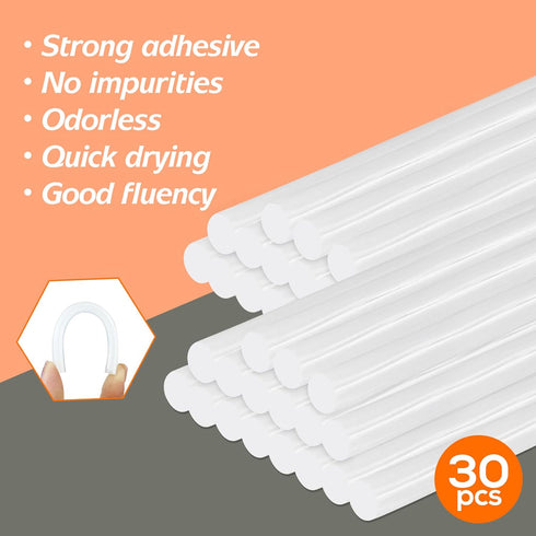 Hot Glue Gun Kit with 30 Glue Sticks, Fast Preheating Hot Melt, High Temp for School Crafts DIY Arts and Quick Home Repairs (20w)...