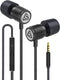 LUDOS Ultra Wired Earbuds in-Ear Headphones, 5 Years Warranty, Earphones with Microphone, Noise Isolating Ear Buds, Memory Foam for iPhone, Samsun...