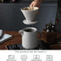 30oz Coffee Maker Press Coffee Maker With Hand Coffee Pot Set Ceramic Coffee Filter Cup Drip Coffee Hand Pot (dark grey)...