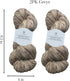 2PK Ipek Yolu Knit and Crochet Yarn, Silk Wool Blend, Multicolor Yarn, Hand-Dyed, Organic, 200g, 800m (Greys)......