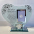 Her Smile - Inspirational Poem, Candle and Photo Holder Glass Memorial Plaque...