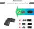 Right Angle C13 to C14 IEC AC Plug Adapter, 2 Pack, 90 Degree Design, PVC, Pure Copper, 250VAC 10A Max...