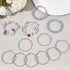 1 Box 30 Pairs Stainless Steel Earring Beading Hoops Silver Hoop Earring Findings Round Large Circle Dangle Hypoallergenic Hoop Earrings Open Earr...