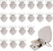 Marrywindix 20pcs Silver Suspender Clips Heart Shaped Metal Holder Clips Sheet Fasteners Clips Suspenders Holder for Mattress Pad Cover Sofa Cushi...