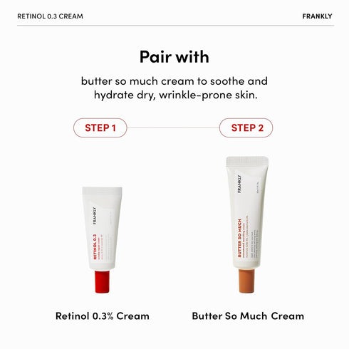 FRANKLY Retinol 0.1 Cream - Beginner Retinol | Anti-Aging, Skin Lifting & Restoration | Acne-Prone Skin | Enriched with Ceramides & Natural Ginsen...