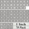 1 Inch Alphabet Letter Stencils for Painting - 70 Pack Old English Letter Stencil Templates with Numbers and Signs for Painting on Wood, Reusable ...