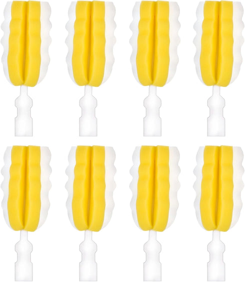 8PCS Bottle Brush Replacement Sponge Heads Environmental Protection Cup Cleaner Brush Sponge Replacement Heads Suitable for INVODA Sponge Bottle B...