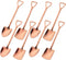 Rose Gold Fruit Dessert Shovel Spoons Set, 8pcs Stainless Steel Dinner Tea Spoons for Dessert Coffee Ice Cream Fruit Cake for Home Kitchen Restaur...