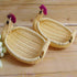 SEWACC Woven Storage Baskets 3 Pcs Rattan Woven Fruit Basket Straw Turkey Shape Bread Basket Wicker Decorative Bowl Food Basket Sundries Container...