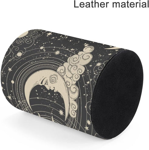 XUWU Tarot Celestial Bohemian Pen Holder Pencil Organizer Cute Pencil Cup Desk Decor Makeup Brush Holder PU Multifunctional Office Suppliesfor Hom...