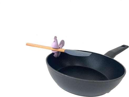 Spoon Pot Pan Holder Spatula Bracket Clip Set Heat Resistance Silicone Kitchen Gadgets Fun Kitchen Gadget BPA-Free, Non-Slip Spoon Holder Stove Or...