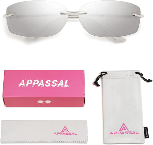 Trendy Y2k Sunglasses for Women Vintage Wrap Around Sunnies AP3658...