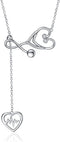 YFN Sterling Silver Caduceus Angel Nursing Themed Stethoscope Pendant Necklace 18"...