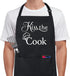 Xornis 100% Cotton Funny Apron with 2 Pockets for Men Women BBQ Grilling Adjustable Bib Black Aprons Gifts Cooking Kitchen...