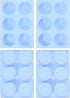uxcell 4pcs Silicone Muffins Pan, 6 Cup Silicone Cupcake Pan Nonstick Baking Tray for Muffins, Cupcakes, Dishwasher Safe, Blue...