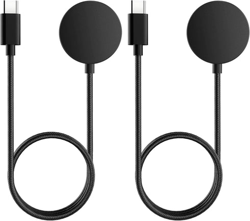 USB C Charger for Samsung Galaxy Watch 6/6 Classic/5/5 Pro/4/4 Classic/3/Active 2, (2 Pack) Upgrade Nylon Galaxy Watch Charger Cable......