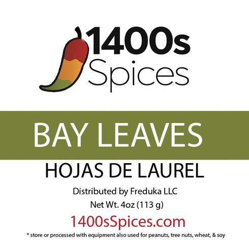 4oz Bay Leaves Semi Selected (whole and broken leaves), Hojas de Laurel, Dried Bay Leaf by 1400s Spices...