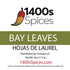 4oz Bay Leaves Semi Selected (whole and broken leaves), Hojas de Laurel, Dried Bay Leaf by 1400s Spices...