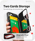GOOSPERY for iPhone 12/12 Pro (2020) 6.1-Inch Card Holder Wallet Case, Protective Dual Layer Bumper Phone Back Cover with Hidden Mirror - Black...