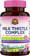 VITALITOWN Milk Thistle Complex | 30X Extract & Std. 80% Silymarin | Choline + Dandelion Root + Zinc | Superior Liver & Antioxidant Support | Vega...