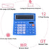 Desktop Calculator Basic Office Desk Calculator 12 Digit with Solar Power and Easy to Read LCD Display, Big Buttons, for Home, Office, School, Cla...