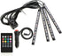 Car LED Strip Light Interior, Sound Active 4 Lines 48 LEDs Multicolor Music Sync Interior Car Lights Under Dash Waterproof led Lights for car, Wir...