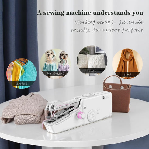 Handheld Sewing Machine,Mini Sewing Machine for Quick Stitching,Portable Sewing Machine Suitable for Home,Travel and DIY, Sewing Machine for Begin...