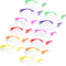 JORESTECH Eyewear Protective Safety Glasses, Polycarbonate Impact Resistant Lens Pack of 12 (Multi-Colors)...