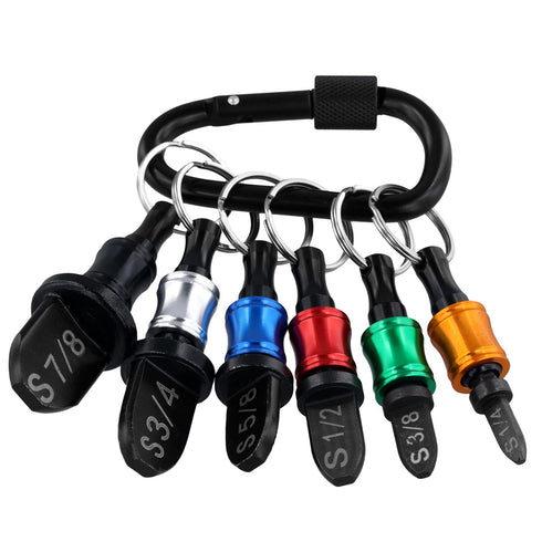 HVAC Swaging Tool Set, Air Conditioner Flaring Tool HVAC Swage Tool Repairing Kit Boring Drill Copper Tube Expender with Keychain & Carabiner & 7/...