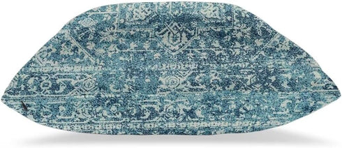 Teal Boho Pillow Covers 22x22 Set of 2, Bohemian Carpet Pattern Outdoor Decorative Throw Pillows Linen Ethnic Design Rustic Farmhouse Cushion Case...