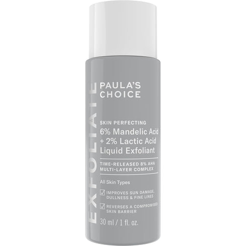 Paula’s Choice 6% Mandelic Acid + 2% Lactic Acid Exfoliant, Gentle Daily AHA Exfoliation for Discoloration, Bumpy Texture & Radiance, for Sensitiv...