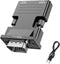 HDMI to VGA Adapter Converter, Audio Output Computer Set-top Box Connector Dongle for Laptop, PC, Monitor, Projector, HDTV, Chromebook, Roku, Xbox...
