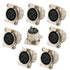 XLR Female Jack 3 Pin Panel Mount Jacks, XLR Female Socket Audio Speaker Microphone Connector 8Pcs,Silver Metal Housing...