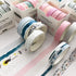 YUBBAEX 5 Rolls Washi Tape Set Creative Basic Skinny Masking Decorative Tapes for Arts, DIY Crafts, Journals, Planners, Scrapbooking, Wrapping (Do...