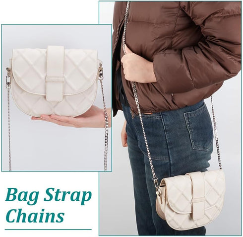 PH PandaHall 63 inch 7.5MM Width Iron Flat Purse Chain Strap Handbags Replacement Accessories for Wallet Clutch Satchel Tote Bag Shoulder Crossbod...