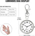 Minimalist Ultra Thin Open Face Quartz Pocket Watch with Key Buckle Unisex Portable Unisex Pocket Watch...