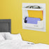 Bedside Shelf - Stick On Wall Mounted Bed Room,Dorm,Office Adhesive Floating Accessories Caddy Organizer/Holder for Phone,Glasses,Remote Control,K...