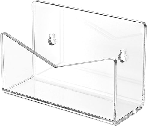 Richboom Acrylic Mail Holder, Envelope Holder for Desk Countertop Letter Holder for Home Office School (1 Section Clear)...