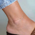 Ankle Bracelets for Women 18K Gold Plated Dainty Layering Anklets for Women Layered Twisted Rope Coin Chain Anklet Bracelets Waterproof Beach Summ...