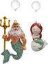 2Pcs Floating Fish Tank Decorations Mermaid and Poseidon, Cartoon Fish Playmate Aquarium Accessories, Cute Underwater Landscaping Ornament...