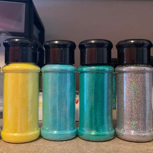 Set of 24 Pcs Plastic Spice Bottles with Sifter Lid 3 Oz. Clear Reusable Containers Jars for Home Kitchen Herbs Seasonings Confectionary Toppings ...