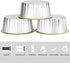 EUSOAR Cupcake Liners with Lids, 30pcs 5oz Disposable Aluminum Foil Ramekins cupcake Baking Cups Containers Wrappers Dessert Cups with Lids, Mini ...