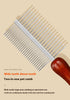 Cat&Dog Flea Comb,Premium Double-Sided Pet Grooming Comb with Ergonomic Wooden Handle-Durable Stainless Steel Flea Comb for Cats and Dogs,Perfectl...