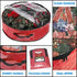 Propik Christmas Wreath Storage Bag 24" - Garland Holiday Container with Clear Window - Tear Resistant Fabric - 24" X 24" X 8" (Red)...